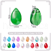 AHADERMAKER 200Pcs 20 Colors Handmade Lampwork Beads LAMP-GA0001-11-2