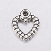 Heart Tibetan Style Alloy Charms AC0324-2