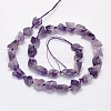 Rough Raw Natural Amethyst Beads Strands G-K202-23-2