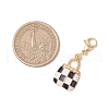 Bag Alloy Enamel Pendant Decoration HJEW-JM02935-3