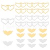 DICOSMETIC 24Pcs 4 Styles Valentine's Day 304 Stainless Steel Connector Charms STAS-DC0011-68-1