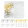 12Pcs 3 ColorS Brass Screw On Clip-on Earring Findings KK-FS0001-32-1
