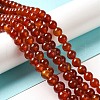 Natural Carnelian Beads Strands X-G-G390-8mm-03-3