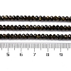 Natural Golden Sheen Obsidian Beads Strands G-G139-B24-01-5