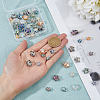 56Pcs 14 Style Copper Wired Electroplate Glass Charms PALLOY-AB00227-3