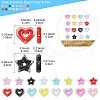 64Pcs 16 Styles Acrylic Beads SACR-FS0001-29-4