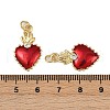 Brass Micro Pave Cubic Zirconia Pendants KK-Z113-01G-3