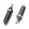 Synthetic Non-magnetic Hematite Double Terminated Pointed Pendants G-P001-17-2