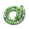 Synthetic Ocean White Jade Beads Strands G-S257-5x10mm-11-2