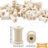 Olycraft 80Pcs Wooden Bobbins WOCR-OC0001-02-2