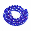 Electroplate Glass Beads Strands EGLA-A034-T8mm-B27-2