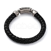 Leather Braided Cord Bracelets AJEW-Q003-01A-4