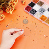 HOBBIESAY 15 Colors HalloweenGlass Seed Beads SEED-HY0001-17A-3