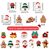 SUNNYCLUE 72Pcs 12 Styles Christmas Theme Opaque Resin Cabochons FIND-SC0011-35-2