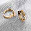 304 Stainless Steel Open Cuff Rings RJEW-A071-04G-3