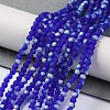Imitation Jade Glass Beads Strands EGLA-YW0003-19A-05-2