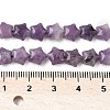 Natural Lepidolite/Purple Mica Stone Star Beads Strands G-Z080-A02-5
