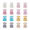 80Pcs 8 Colors Transparent Acrylic Pendants MACR-PJ0001-07-11