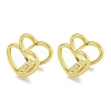 Brass Hoop Earrings EJEW-L211-011K-G-1