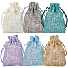 Burlap Packing Pouches Drawstring Bags ABAG-BC0001-13-1