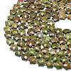 Natural Unakite Beads Strands G-P573-C02-01-3