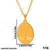 Stainless Steel Tree of Life Pendant Necklaces for Women IC2942-2-3