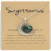 Alloy Pave Glass Moon Constellation Pendant Necklaces for Women FS-WG3B9B3-09-1