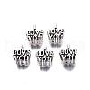 Tibetan Style Alloy European Beads TIBE-S314-85AS-RS-2