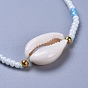 Adjustable Glass Seed Bead Braided Bead Bracelets BJEW-JB04284-M-3