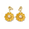 Brass Enamel Pendants KK-S525-08G-2