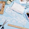 MAYJOYDIY US 5 Yards Polyester Flower Lace Fabric Trim OCOR-MA0001-25B-4