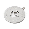 304 Stainless Steel Pendants STAS-F313-01P-2