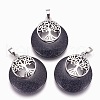 Synthetic Blue Goldstone Pendants G-F573-C02-1