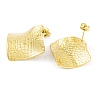 Ion Plating(IP) 304 Stainless Steel Stud Earrings for Women EJEW-A049-12G-2