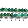 Natural Green Onyx Agate Dyed & Heated Round Bead Strands G-P070-19-8mm-4