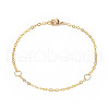 Brass Curb Chain Bracelet for Men Women BJEW-JB09135-1