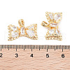 Brass Micro Pave Cubic Zirconia Pendants KK-C051-45G-3