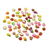 Opaque Resin Fruit & Vegetable Adhesive Back Cartoon Stickers RESI-K019-46-1