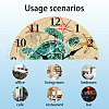 MDF Printed Wall Clock HJEW-WH0058-033-3