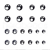 Resin Craft Doll Eyes DIY-WH0126-01-WH-1