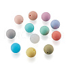 120Pcs 12 Colors Silicone Beads SIL-TA0001-15-3