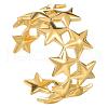 Star 304 Stainless Steel Adjustable Cuff Rings for Women FS-WG544B5-01-4