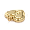 Rack Plating Real 18K Gold Plated Brass Pendants KK-E260-01G-B-3