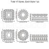 Geometric Carbon Steel Cutting Dies Stencils DIY-WH0309-2026-6