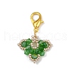 Handmade Glass Seed Beaded  Decorations HJEW-MZ00267-4