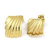 PVD Vacuum Plating 201 Stainless Steel Stud Earrings for Women EJEW-F345-03G-2