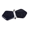 Synthetic Blue Goldstone Pendants G-Q172-02P-2