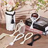 6Pcs 3 Colors Wood Tassels Pendant Decorations HJEW-OC00016-5