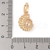 Brass Micro Pave Cubic Zirconia Pendant Bails KK-N256-17D-G-3