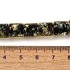 Handmade Dichroic Foil Glass Beads Strands DICH-U001-09B-4